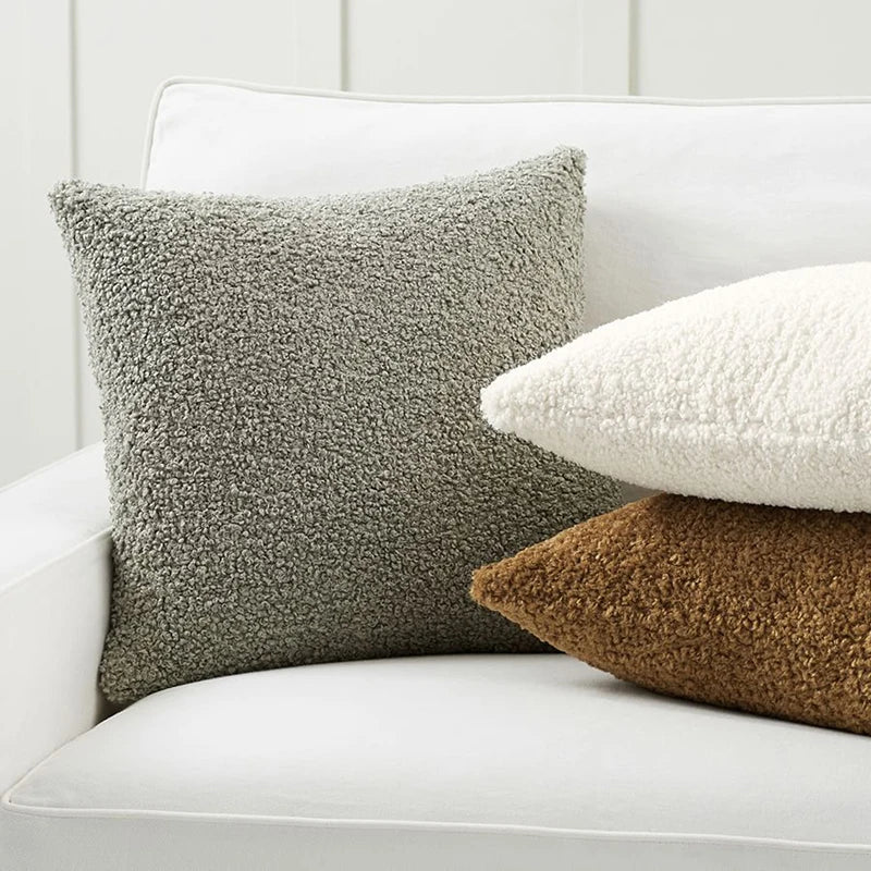 Boucle Throw Pillow Cover