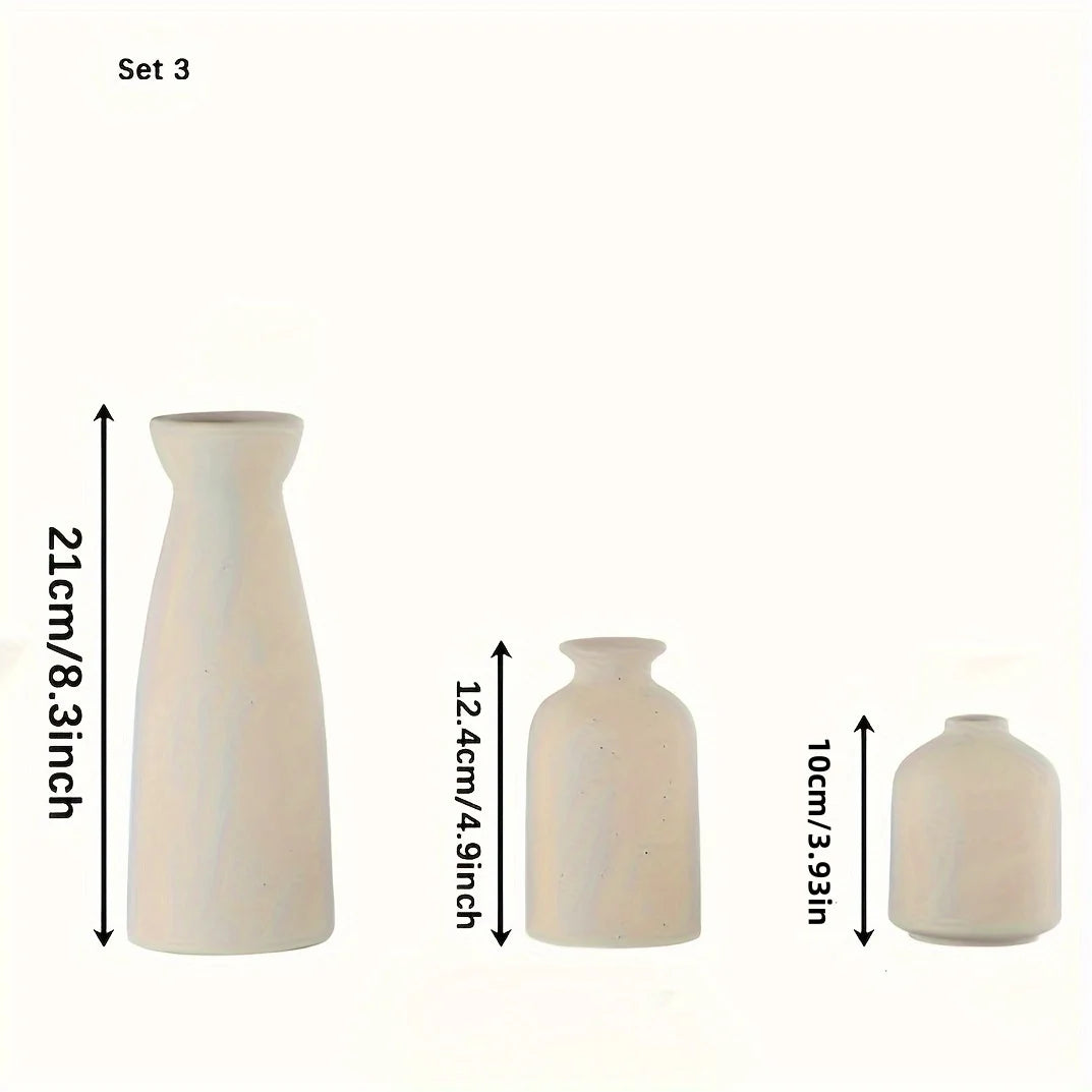 Set of 3 Modern Ceramic Vase